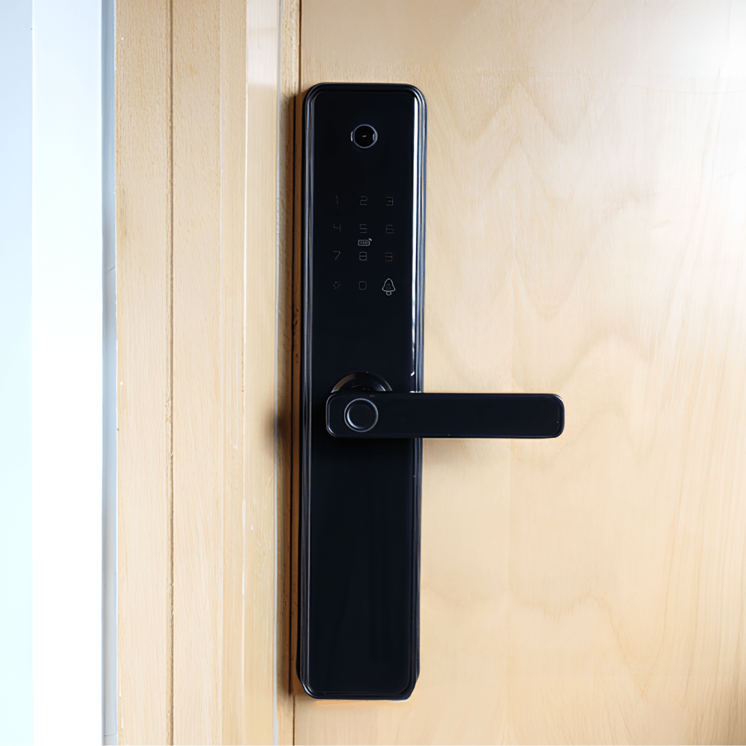 Serrure intelligente M1 Pro Visio avec caméra HD et accès sans clé – Contrôle à distance via Tuya Smart, disponible au Sénégal avec installation offerte
