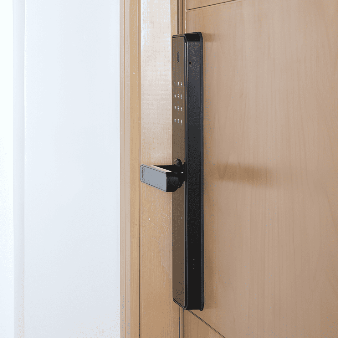 Serrure intelligente M1 Pro Visio avec caméra HD et accès sans clé – Contrôle à distance via Tuya Smart, disponible au Sénégal avec installation offerte