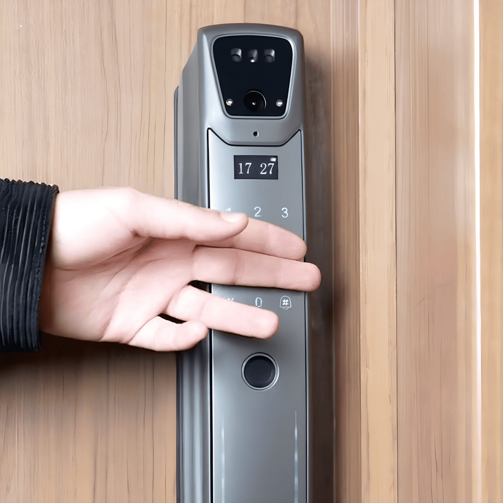 Serrure intelligente Z24 Face ID avec caméra UHD et accès sans clé – Contrôle à distance via Tuya Smart, disponible au Sénégal avec installation offerte